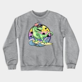 Dinosaur surf Crewneck Sweatshirt